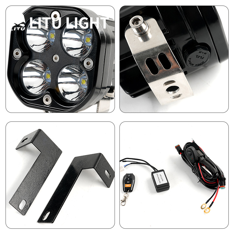 LED Fog Light Mounting Bracket Adapter – Front Bumper Mount Brackets Compatible with Toyota Prado 120